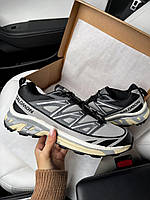 Сірі текстильні жіночі кросівки Salomon XT-6 Expanse Grey