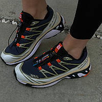 Сині текстильні жіночі кросівки Salomon S/LAB XT-6