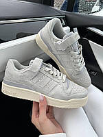 Сірі кросівки Adidas Forum 84 Low Light Grey Cream