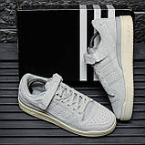 Сірі кросівки Adidas Forum 84 Low Light Grey Cream, фото 8