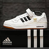 Білі кросівки Adidas Forum Low, фото 2