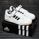 Білі кросівки Adidas Forum Low, фото 3