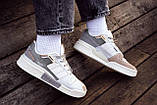 Сірі кросівки Adidas Forum Exhibit Low Grey Orange, фото 9