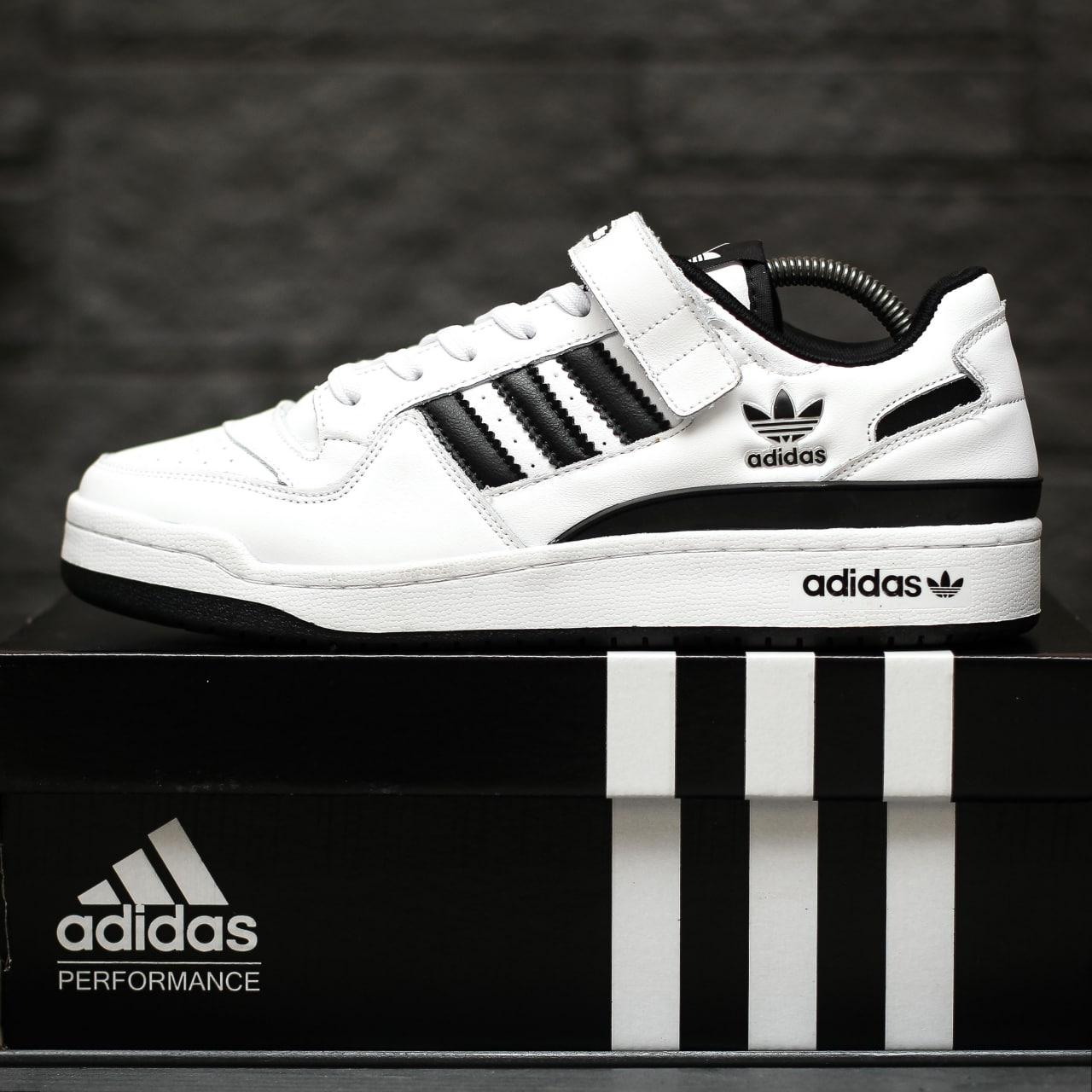 Білі кросівки Adidas Forum Low, фото 1