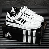 Білі кросівки Adidas Forum Low, фото 2