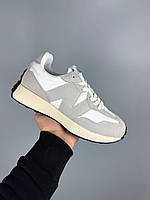 Сірі замшеві жіночі кросівки New Balance 327 Gray Premium