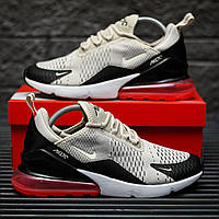 Сірі демісезонні текстильні чоловічі кросівки Nike Air Max 270 Найк Аїр Макс 270