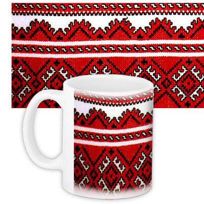 Чашка з принтом «Український орнамент»