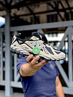 Бежеві з чорним замшеві жіночі кросівки New Balance 610v1 Beige