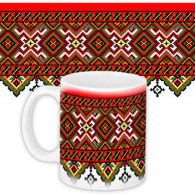 Чашка з принтом «Український орнамент»