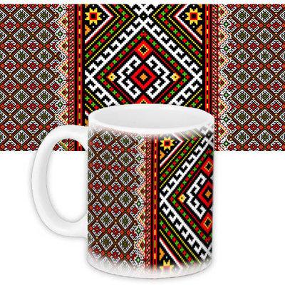 Чашка з принтом «Український орнамент»