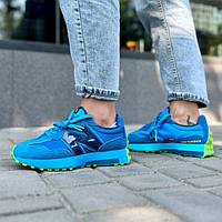 Сині замшеві чоловічі кросівки New Balance 327 Blue