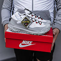 Білі текстильні жіночі кросівки Nike ACG Mountain Fly Low 2 Gore-Tex Premium / Демісезонні Найк Гортекс