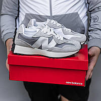 Сірі замшеві чоловічі кросівки New Balance 327