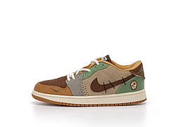 Коричневі жіночі текстильні кросівки Nike Air Jordan 1 Retro Low OG Zion Williamson