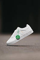 Білі шкіряні жіночі кросівки Adidas Samba / демісезонні кеди Адідас Самба