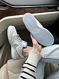 Сірі шкіряні жіночі кросівки Nike SB Dunk White Lobster, фото 6