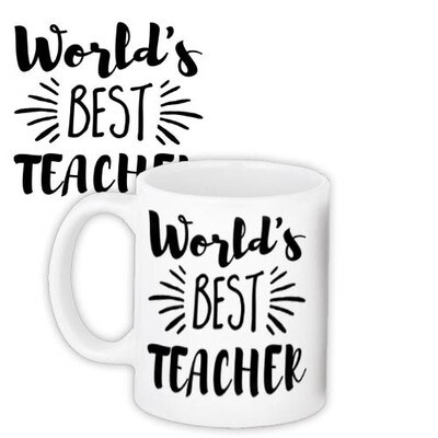 Чашка з принтом «World`s best teacher»