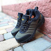 Зимові хакі чоловічі кросівки Merrell Vibram Термо Люкс