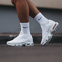 Білі текстильні чоловічі кросівки Nike Air Max Plus TN
