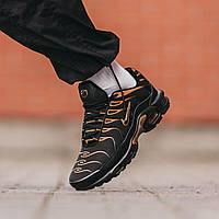 Чорні текстильні чоловічі кросівки Nike Air Max TN Plus