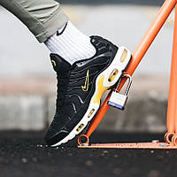 Чорні текстильні чоловічі кросівки Nike Air Max TN Plus