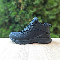 Зимові чорні чоловічі черевики на хутрі Columbia Gore-Tex / Зимові Водонепроникні Коламбія