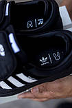 Чорні замшеві кроссовки Adidas Campus, фото 5