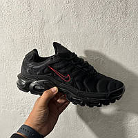 Зимові чорні чоловічі кросівки Nike Air Max TN Plus Triple Gore-Tex / Термо кросівки Найк ТН Гортекс