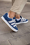 Сині чоловічі замшеві кросівки Adidas Adimatic, фото 5