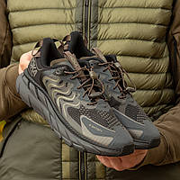 Чорні демісезонні текстильні чоловічі кросівки HOKA X SATISFY CLIFTON /Хока