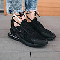 Чорні текстильні жіночі кросівки Nike Air Max 270