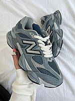 Сірі замшеві жіночі кросівки New Balance 9060 Arctic Grey