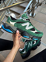 Зелені замшеві жіночі кросівки New Balance 9060 Green