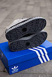 Сірі чоловічі замшеві кросівки Adidas Adimatic x Neighborhood Grey, фото 8