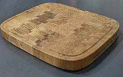 Торцева обробна дошка 40*30*5 (дуб + бук)