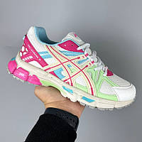 Білі шкіряні жіночі кросівки Asics Gel Kahana 8 Multicolor Демісезонні кросівки Асікс