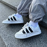 Білі замшеві жіночі кросівки Adidas Adimatic Premium