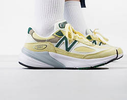 Жовті замшеві чоловічі кросівки New Balance 990 V6 Yellow