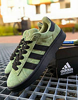Оливкові замшеві чоловічі кроссовки Adidas Campus 00s хакі