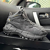 Зимові сірі чоловічі кросівки Reebok Zig Kinetica 2.5 Edge Водонепроникні ботінки Рібок на хутрі