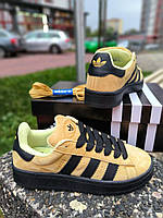 Жовті замшеві чоловічі кроссовки Adidas Campus 00s