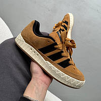 Коричневі замшеві жіночі кросівки Adidas Adimatic Premium