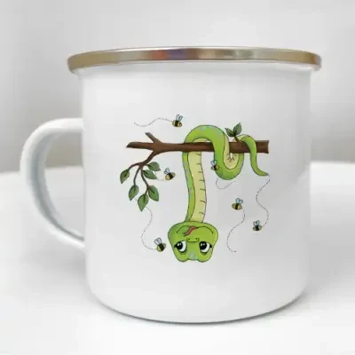 Чашка металева Camper «Нехай голова йде обертом від щастя!»