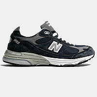 Сині замшеві жіночі кросівки New Balance 993 Dark Blue