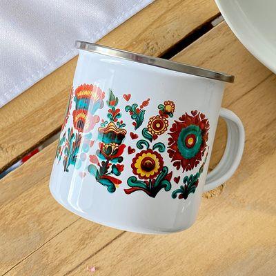 Чашка металева Camper «Квіти. Творчість»