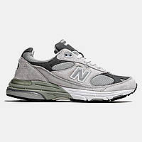 Сірі замшеві жіночі кросівки New Balance 993