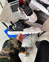 Чорно-білі жіночі кросівки Adidas Nite Jogger Black White