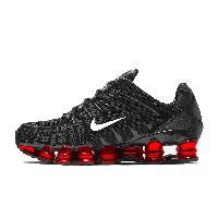 Чорні текстильні чоловічі кросівки Nike Air Max Shox TL Black Red
