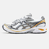 Білі текстильні жіночі кросівки Asics GT-2160 White Silver Orange Демісезонні Асікс Гель Сітка